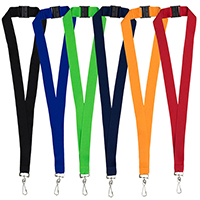 1” Blank Lanyard with Breakaway Safety Release Attachment – Swivel Clip